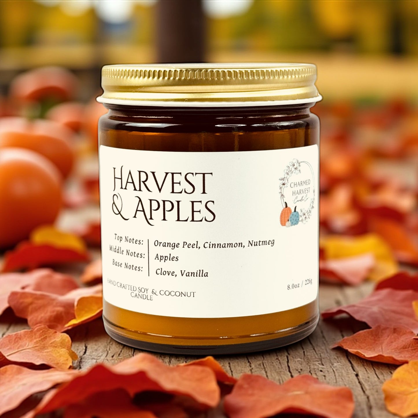 8oz Candle Harvest & Apples