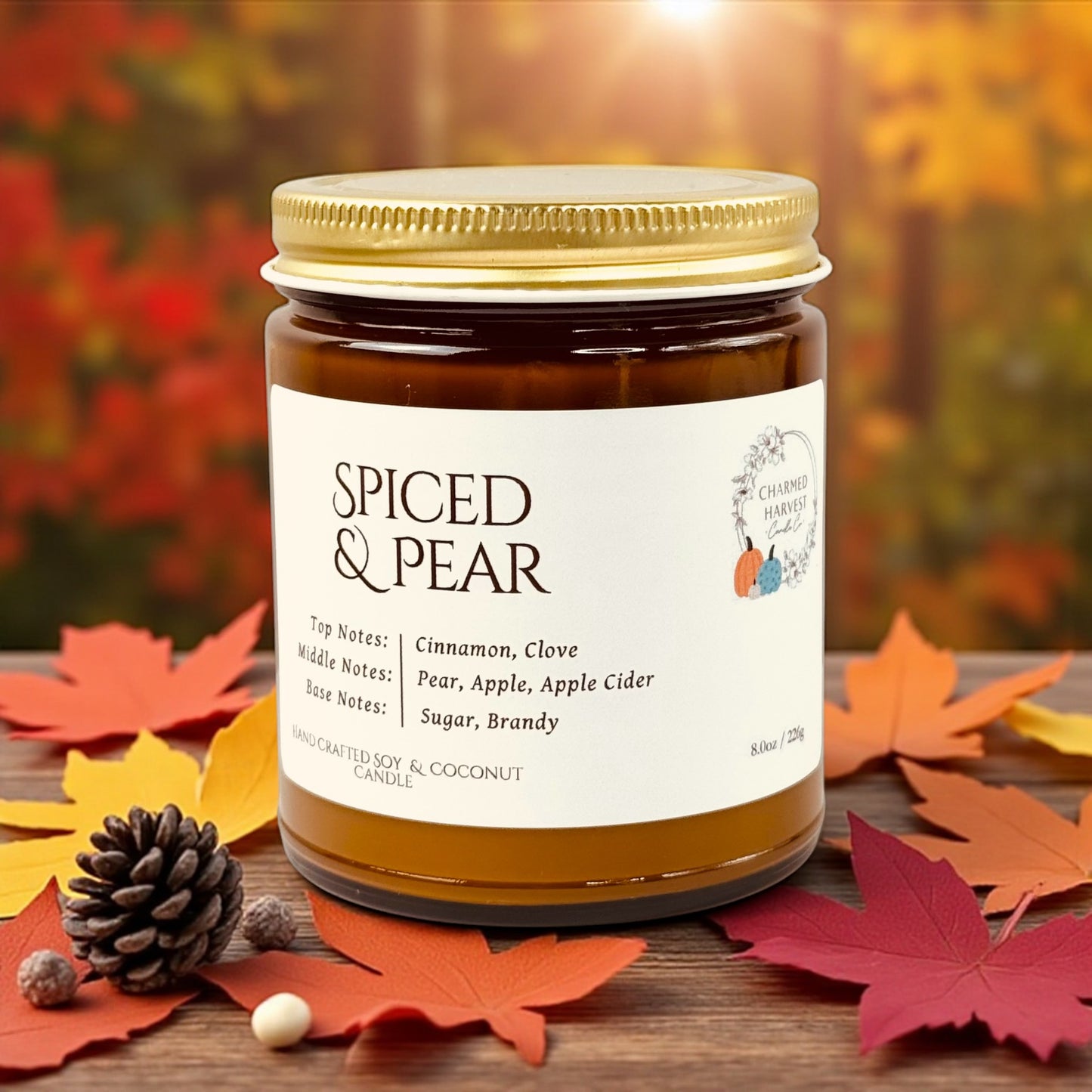 8oz Candle Spiced & Pear