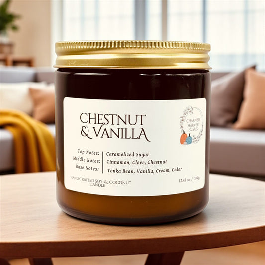 12.43oz Candle Chestnut & Vanilla