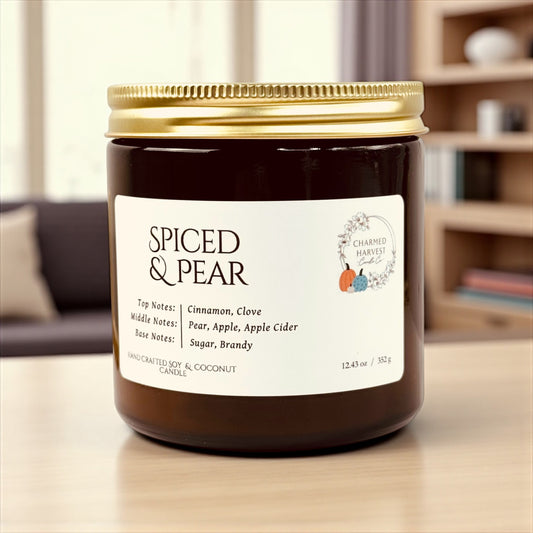 12.43oz Candle Spiced & Pear