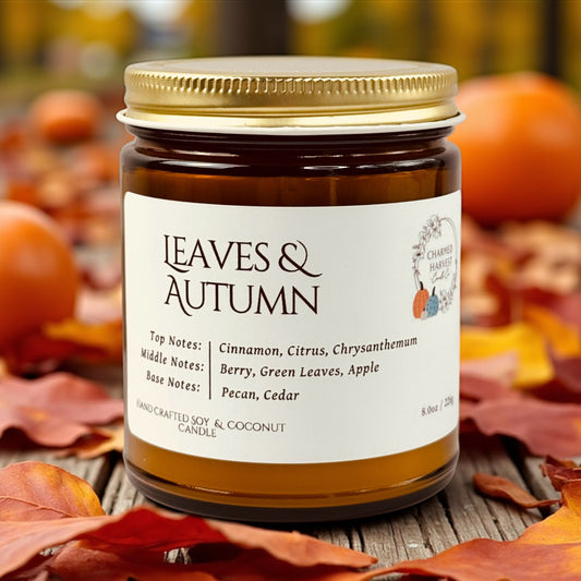 8oz Candle Leaves & Autumn