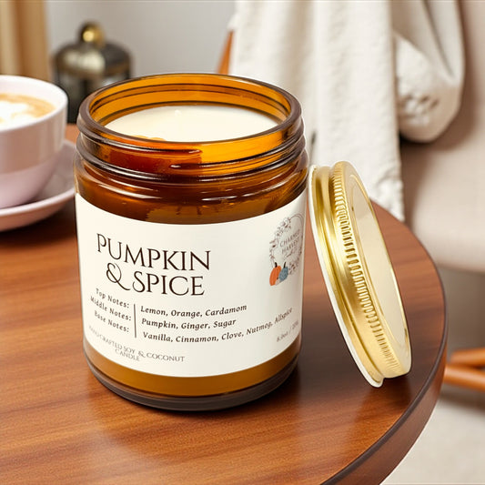 8oz Candle Pumpkin & Spice