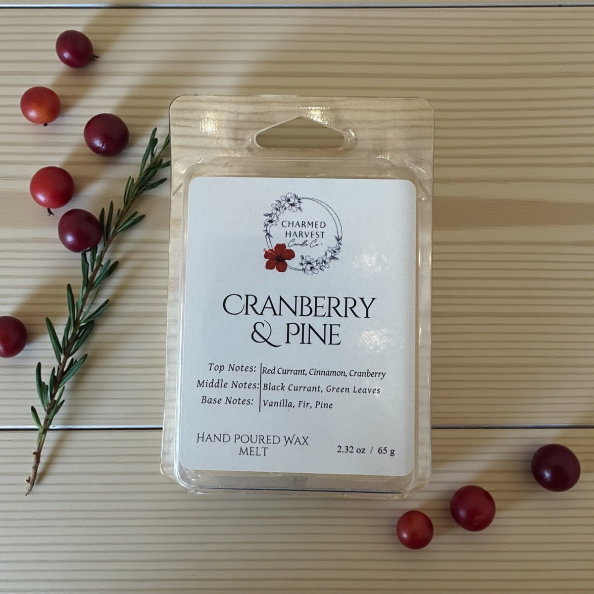 Cranberry and Pine Wax Melt