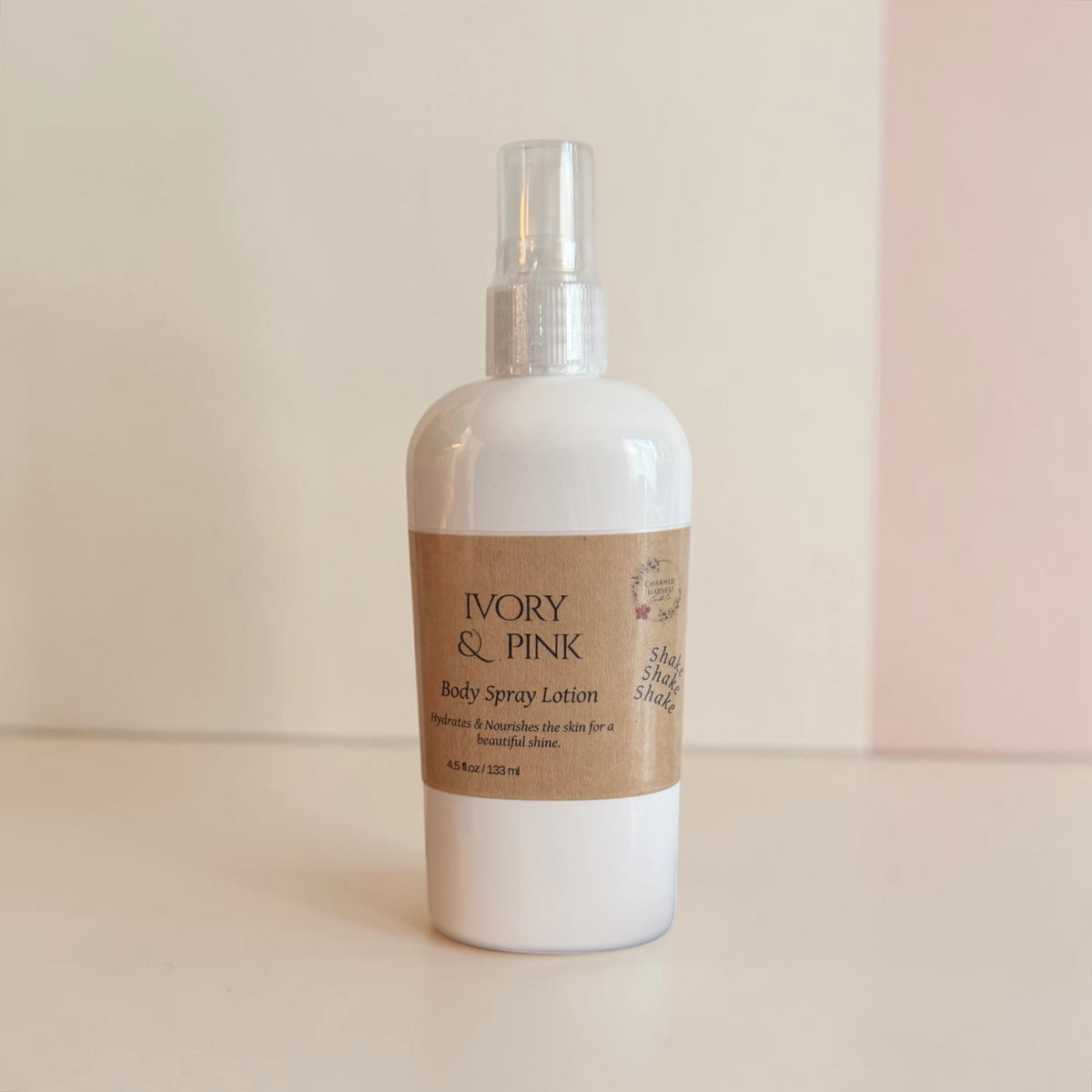 Ivory & Pink Body Spray Lotion 4.5 oz