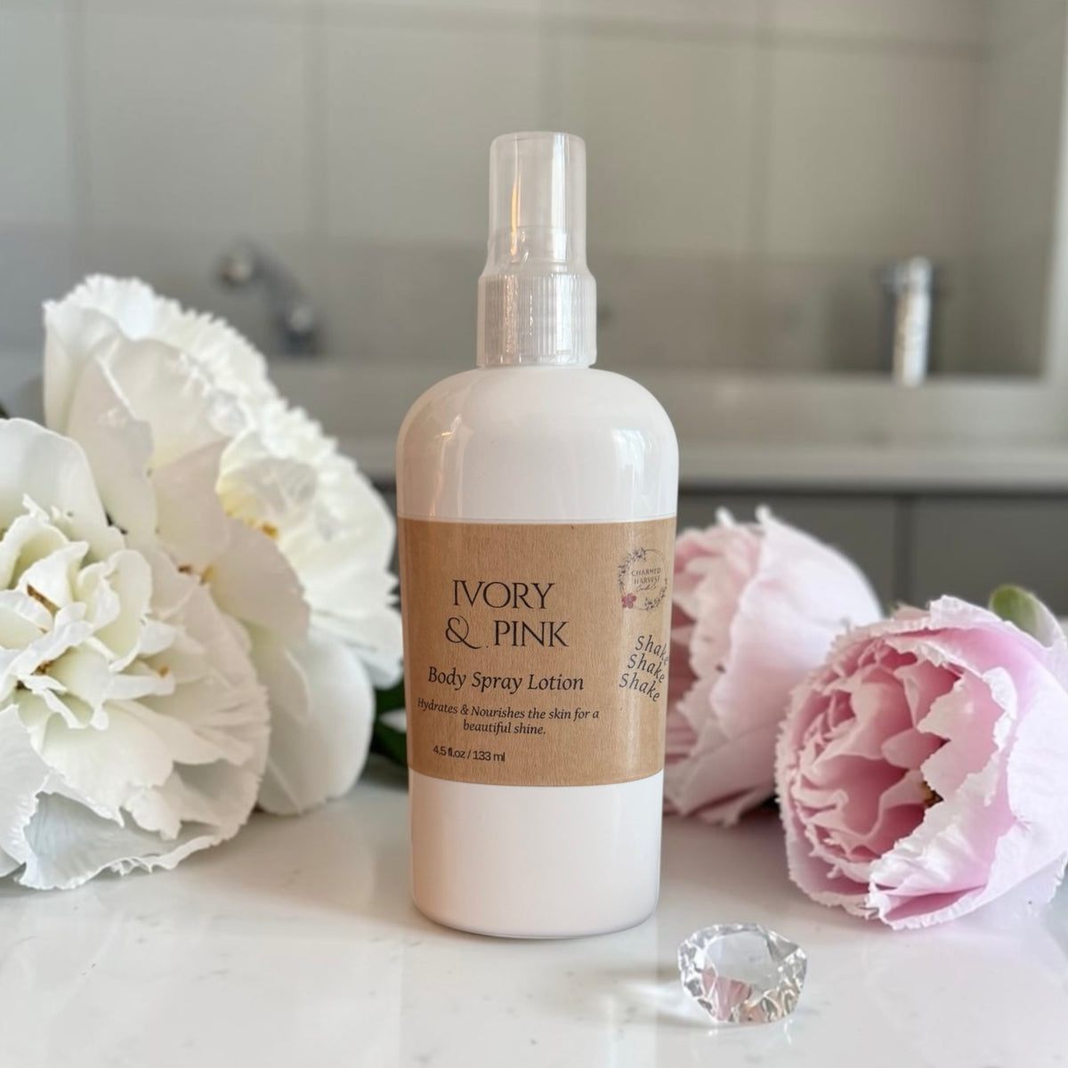 Ivory & Pink Body Spray Lotion 4.5 oz