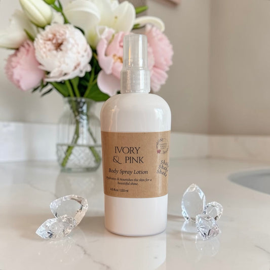 Ivory & Pink Body Spray Lotion 4.5 oz