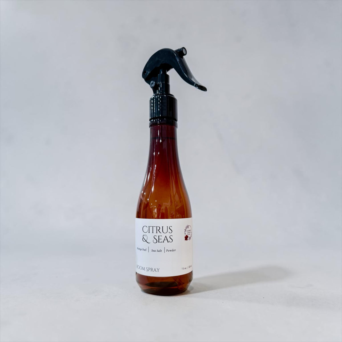 7.5 oz Citrus & Seas trigger spray bottle close-up on a white background