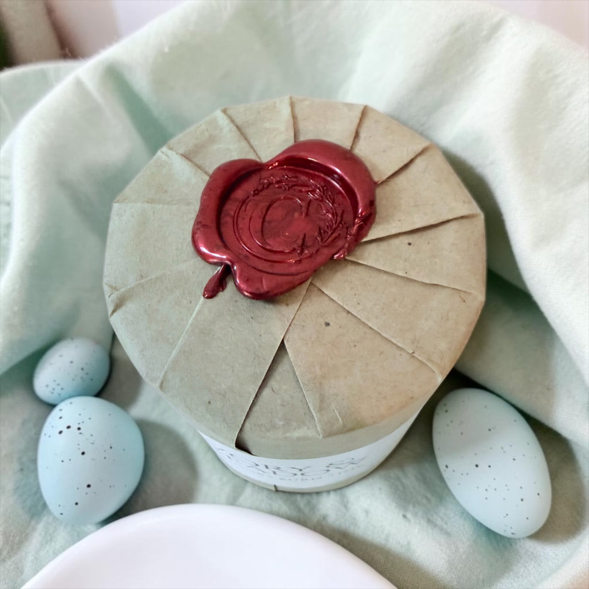 Ivory & Meadow candle from The Wrapped Collection by Charmed Harvest, view 5