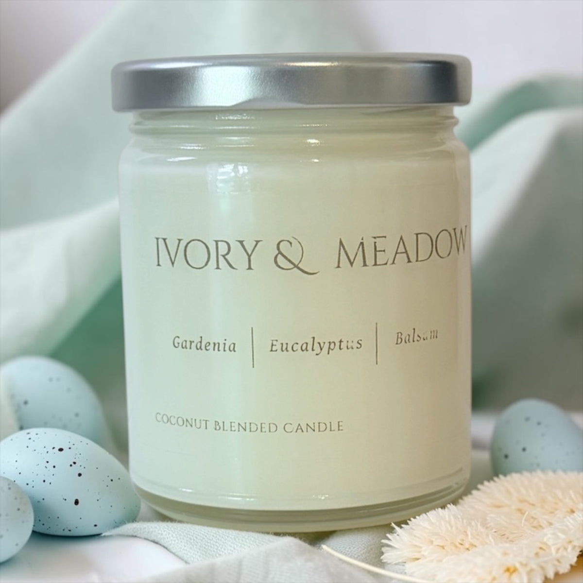 Ivory & Meadow coconut blended wax candle, 8 oz – Charmed Harvest