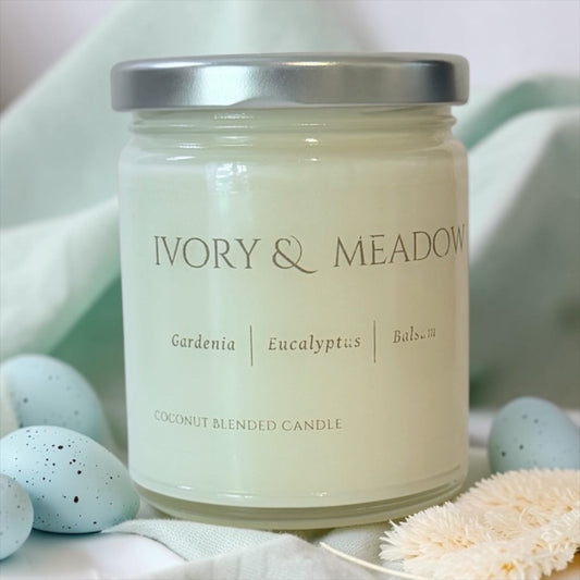 Ivory & Meadow coconut blended wax candle, 8 oz – Charmed Harvest